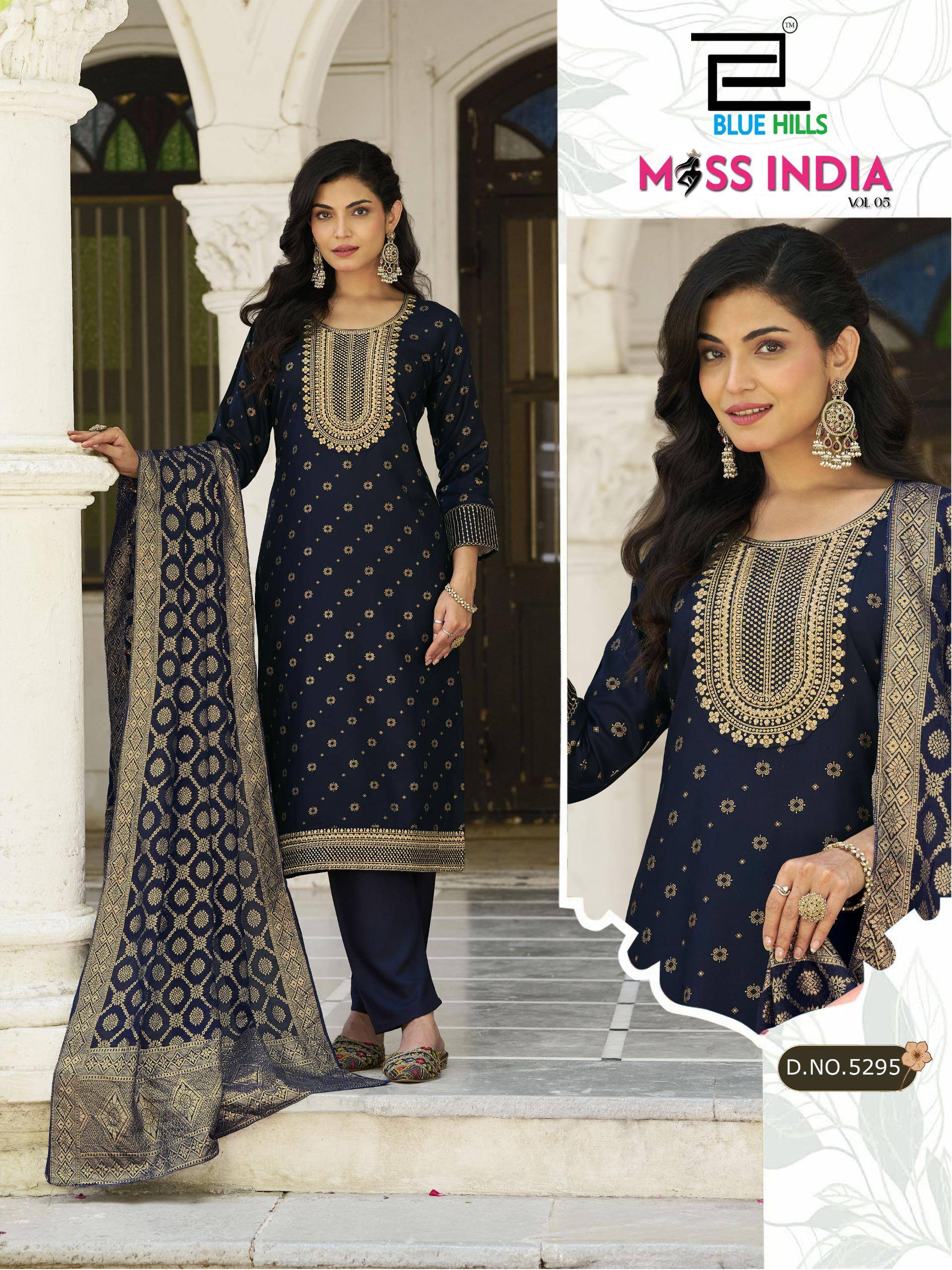 MISS INDIA VOL 5 By BLUE HULLS 5291 TO 5296 Beautiful Festive Suits Stylish Colorful Fancy Casual Wear & Ethnic Wear RAYON  14KG Dresses At Wholesale Price